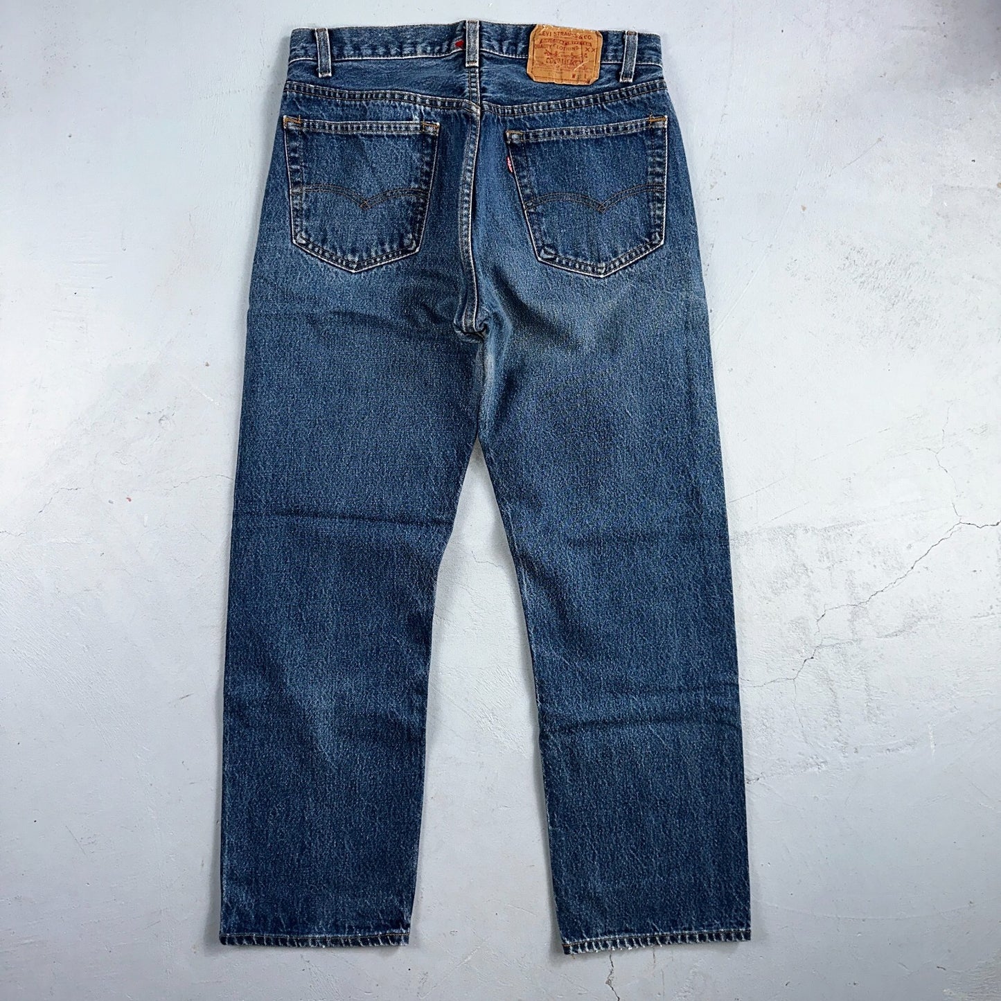 Levis 501 Vintage 80s USA XX Straight Leg Jeans Blue Med Wash 33x32 Act 30x27
