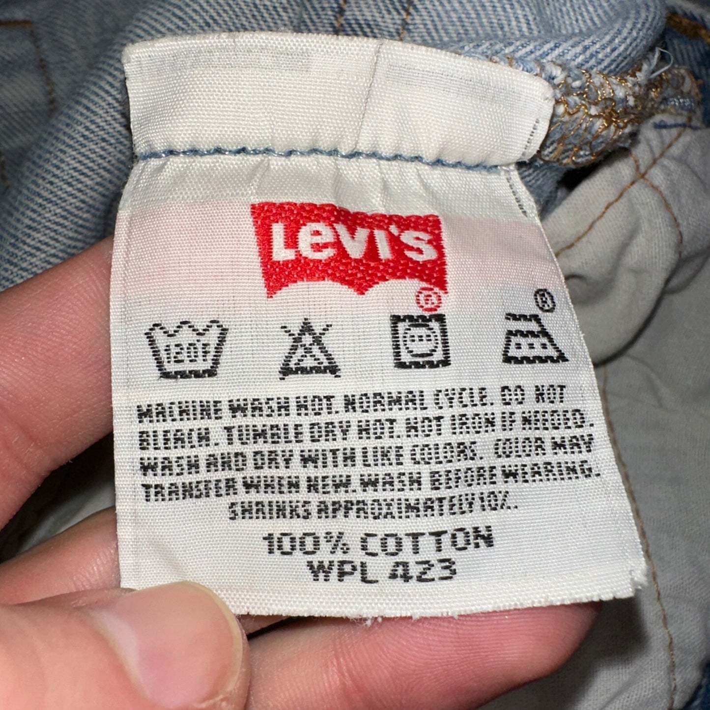 Levis 501 Vintage 90s USA XX Straight Leg Jeans Blue Med Wash 34x36 Act 31x31
