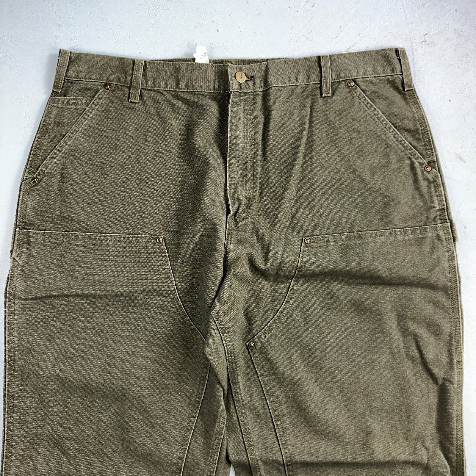 Carhartt NWT VTG Double Knee Carpenter Pants Y2K B01 B136 MOS Green 40x32 DS