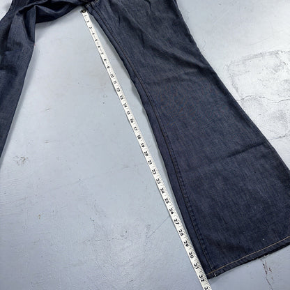 Levis 684 Orange Tab VTG Big Bell Dark Wash Bell Bottom Flare Jeans Sz 29x32