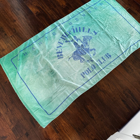 Vintage Charter Member Beverly Hills Polo Club 100% Cotton Beach Towel