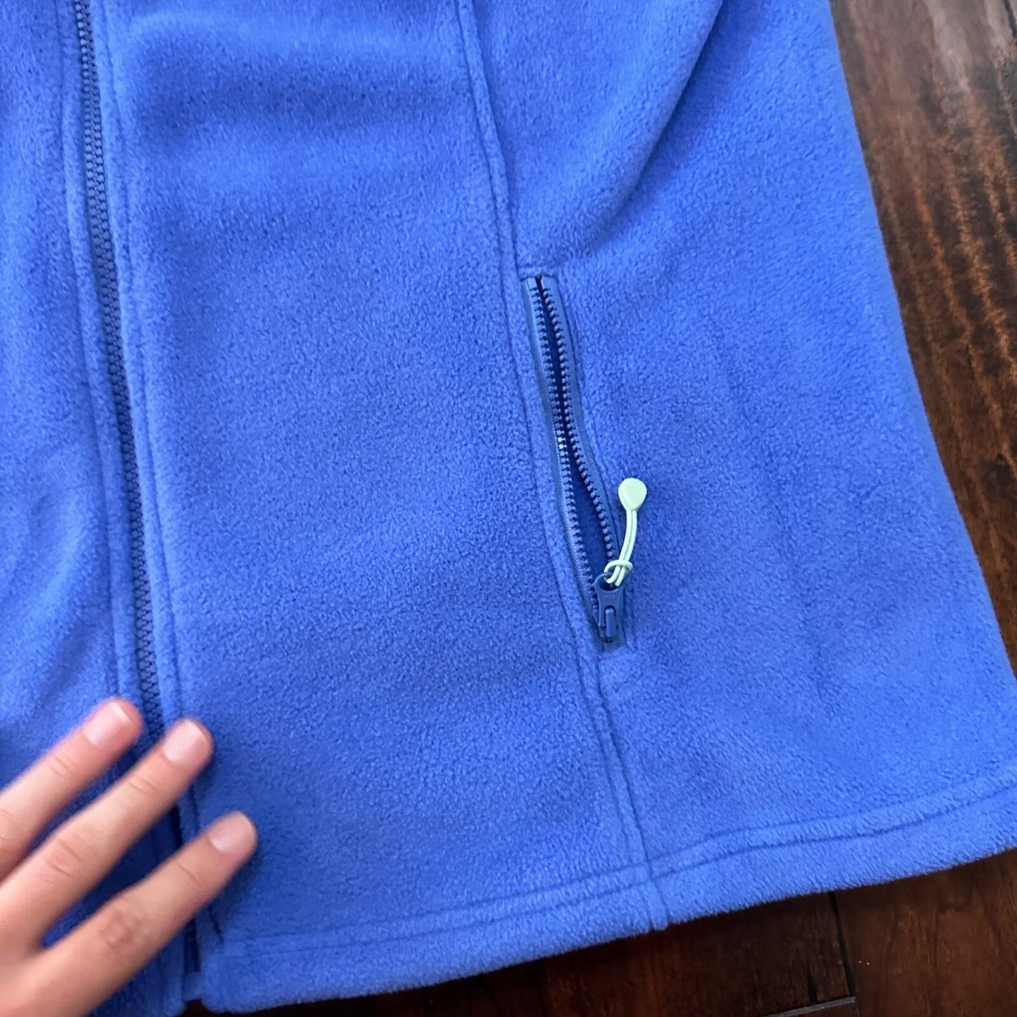 Vineyard Vines Vest Womens Large Blue Whale Zip Fleece Coat Casual Ladies