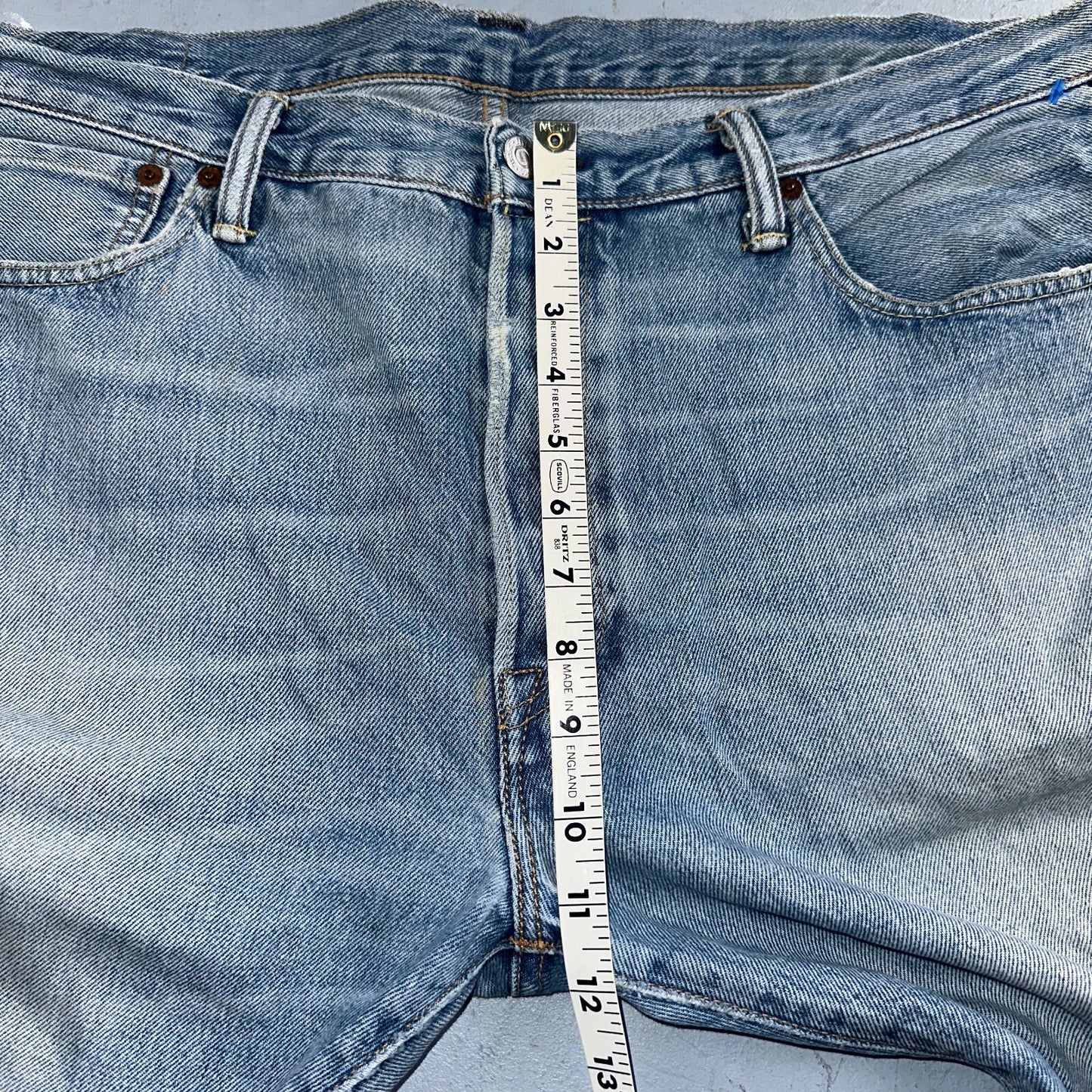 Levis 501 Y2K XX Straight Leg Jeans Blue VTG Light Wash 36x30 Act 38x29