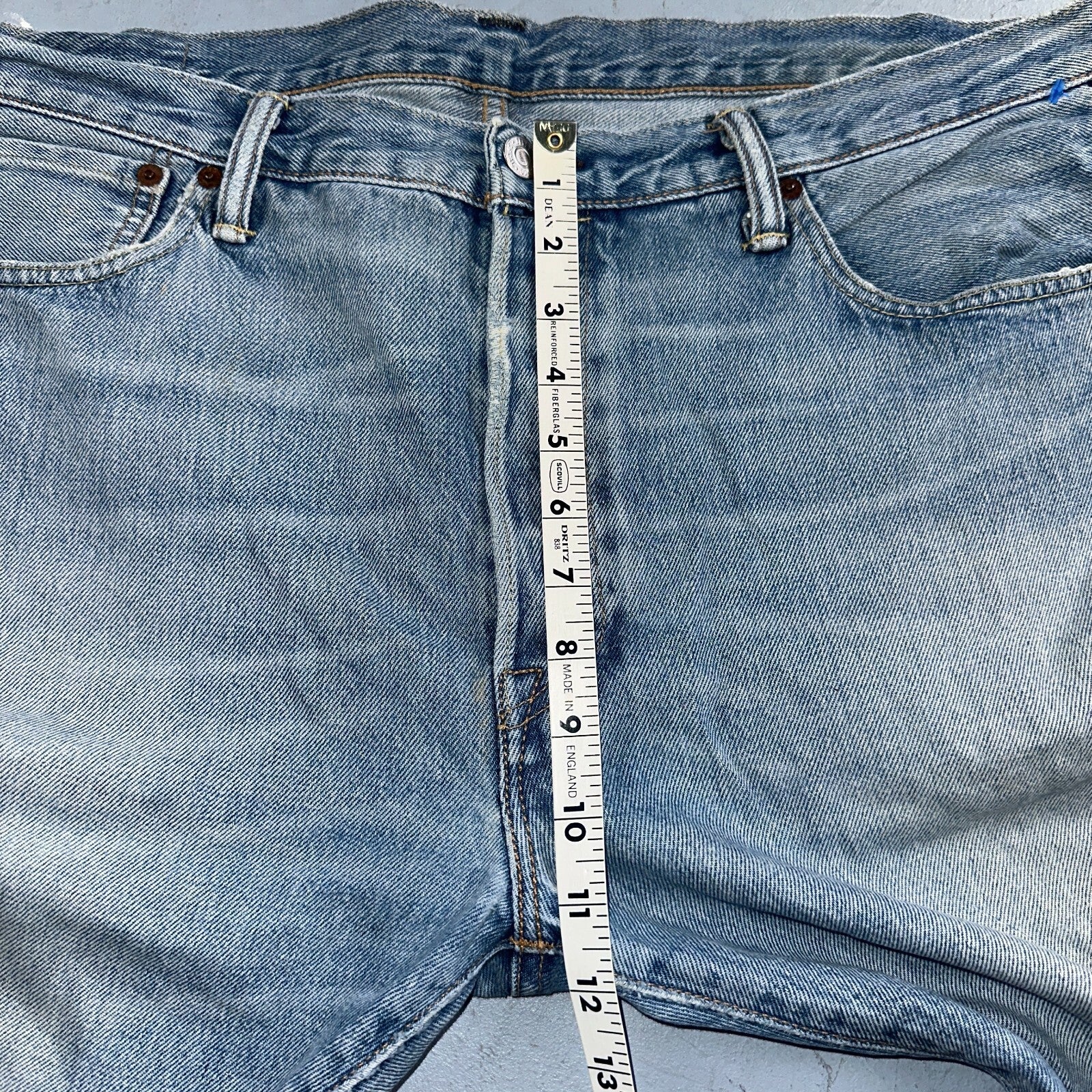 Levis 501 Y2K XX Straight Leg Jeans Blue VTG Light Wash 36x30 Act 38x29