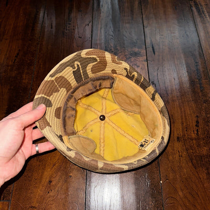 Frogskin Hunting 70s Fisherman Vintage Hat Bucket POST WWII Frog Skin USMC Camo