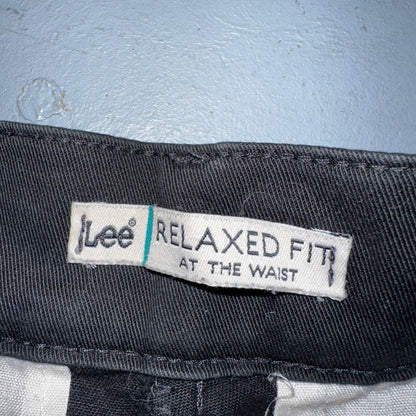 Lee Relaxed Fit Jeans Women's Size 4 Medium Black Straight Denim Y2K Work Wear