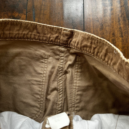 VTG 60s A SMILE USA Brown Corduroy Pants 32 70s 28x25 Capri Cut Cowboy RARE