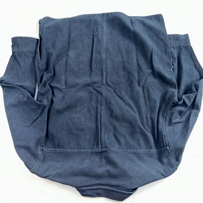 Levis Button Up Shirt Mens M Blue Flannel Long Sleeve Heavyweight Cotton Shacket