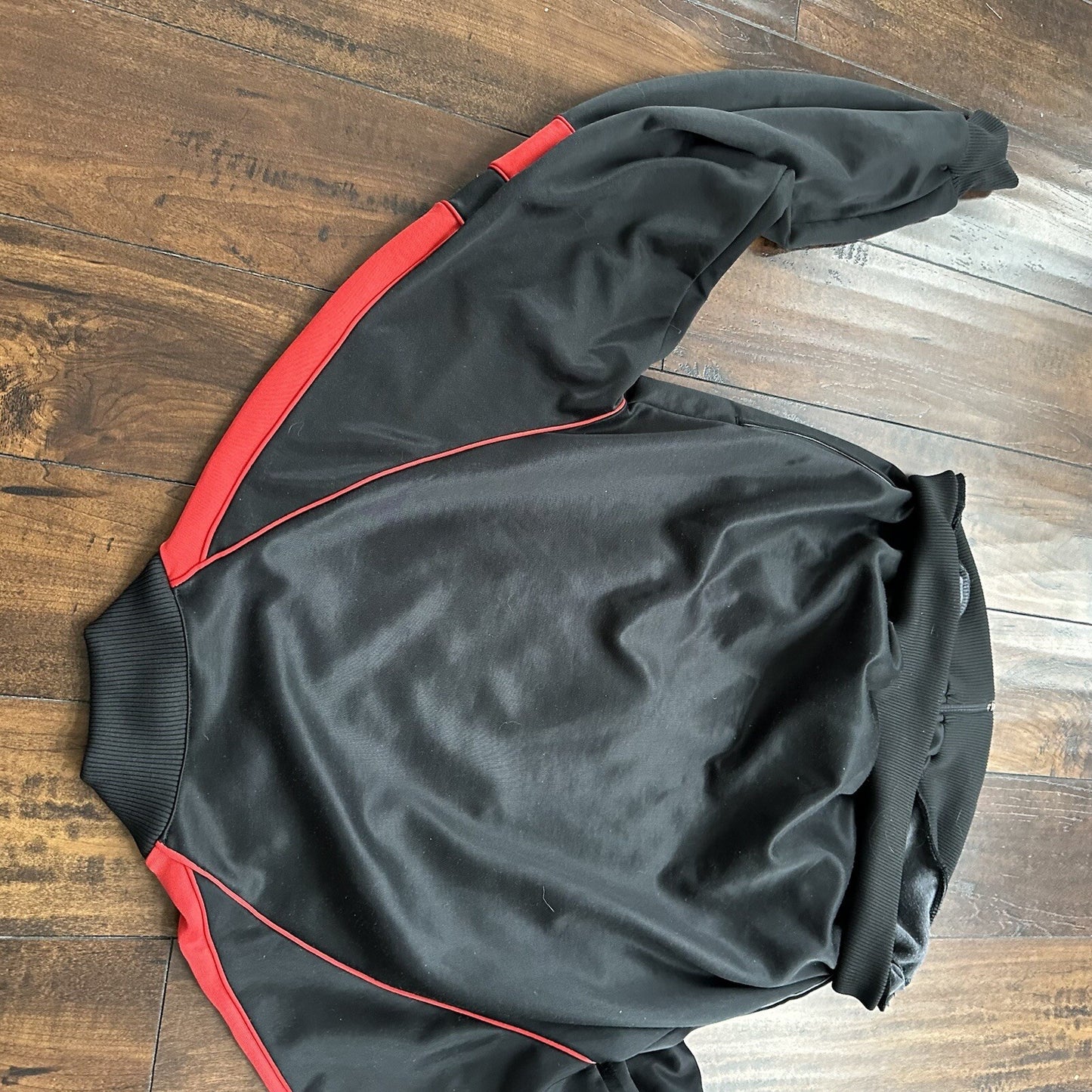 Vintage 1985 Nike Air Jordan Jacket Bred Chicago L RARE Black Red Japan 80s