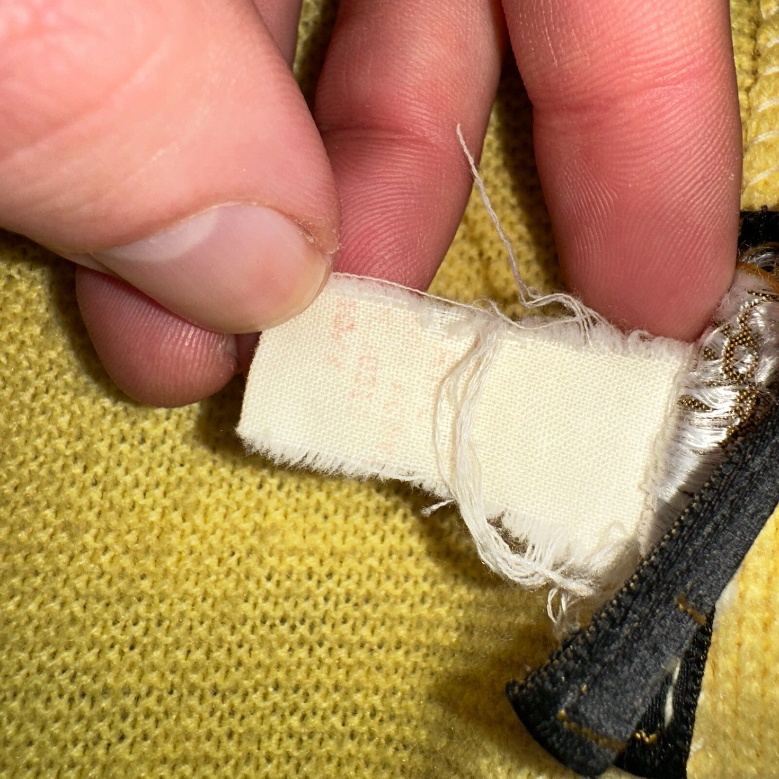 Vintage 1970s 70s JC Penney Towncraft Cardigan L Yellow MCM Missing Buttons