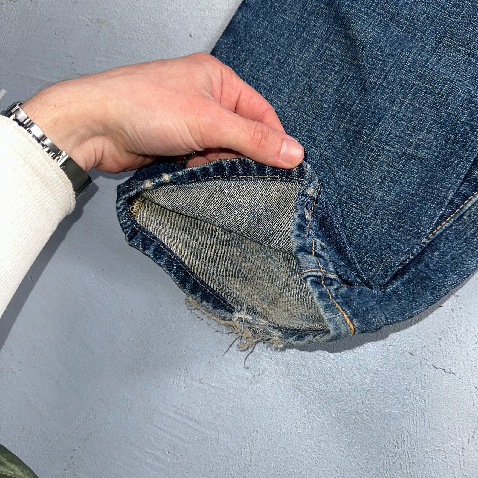 Levis 501 Vintage 90s XX Straight Leg Jeans Y2K Med Wash 34x34 Act 33x34