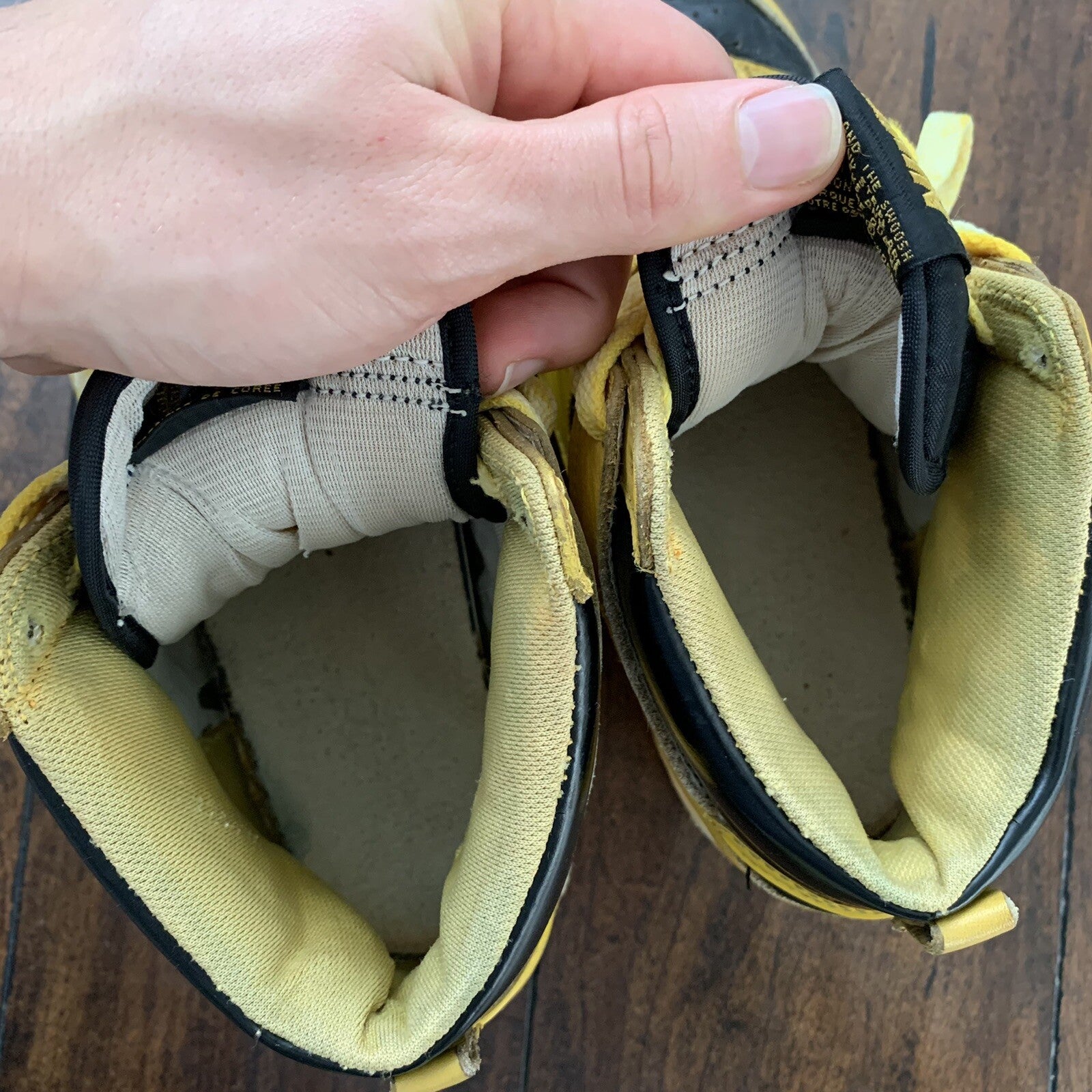 Nike 1985 Dunk Goldenrod Chicago Yellow Black Rare Vintage 85 Air Jordan 1 Sz 8