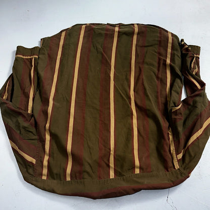 Tommy Hilfiger Mens Striped Shirt Vintage 90s Crest & Long Sleeves XL Has Holes