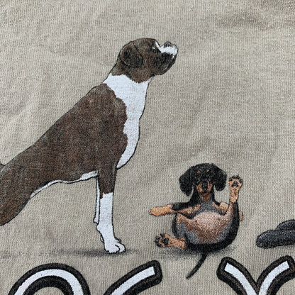 Dog Yoga Vintage T Shirt 90s Style Animals Cute Funny Y2K Sports Rap Cats