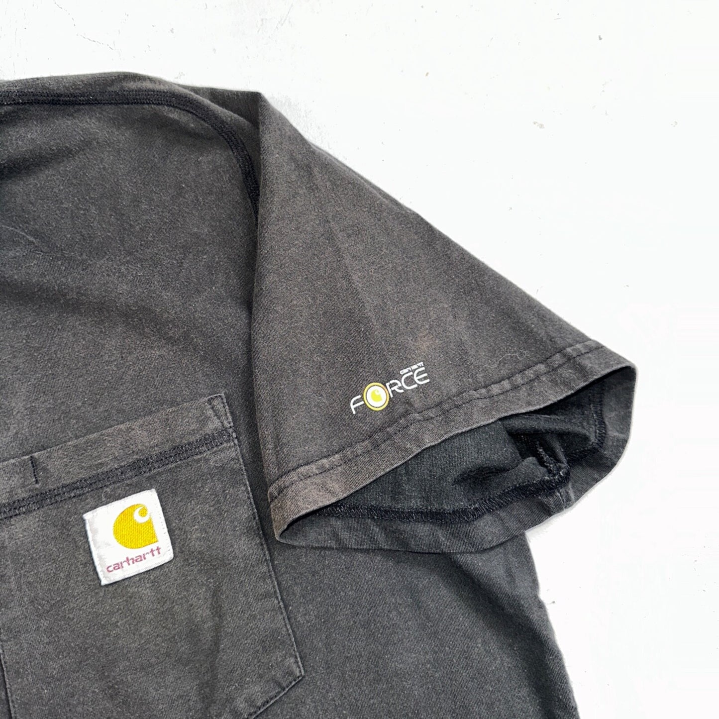 Carhartt Mens Force Short Sleeve Pocket Polo Shirt Black Size XL 103569 001