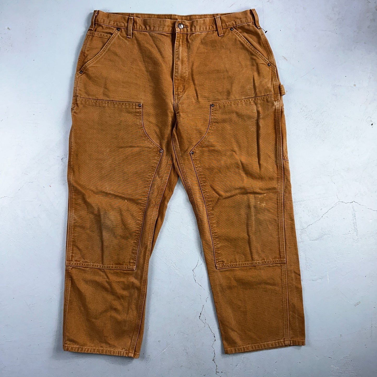 Carhartt VTG Double Knee Carpenter Pants Y2K B01 B136 BRN Brown 40x30 Act 39x29