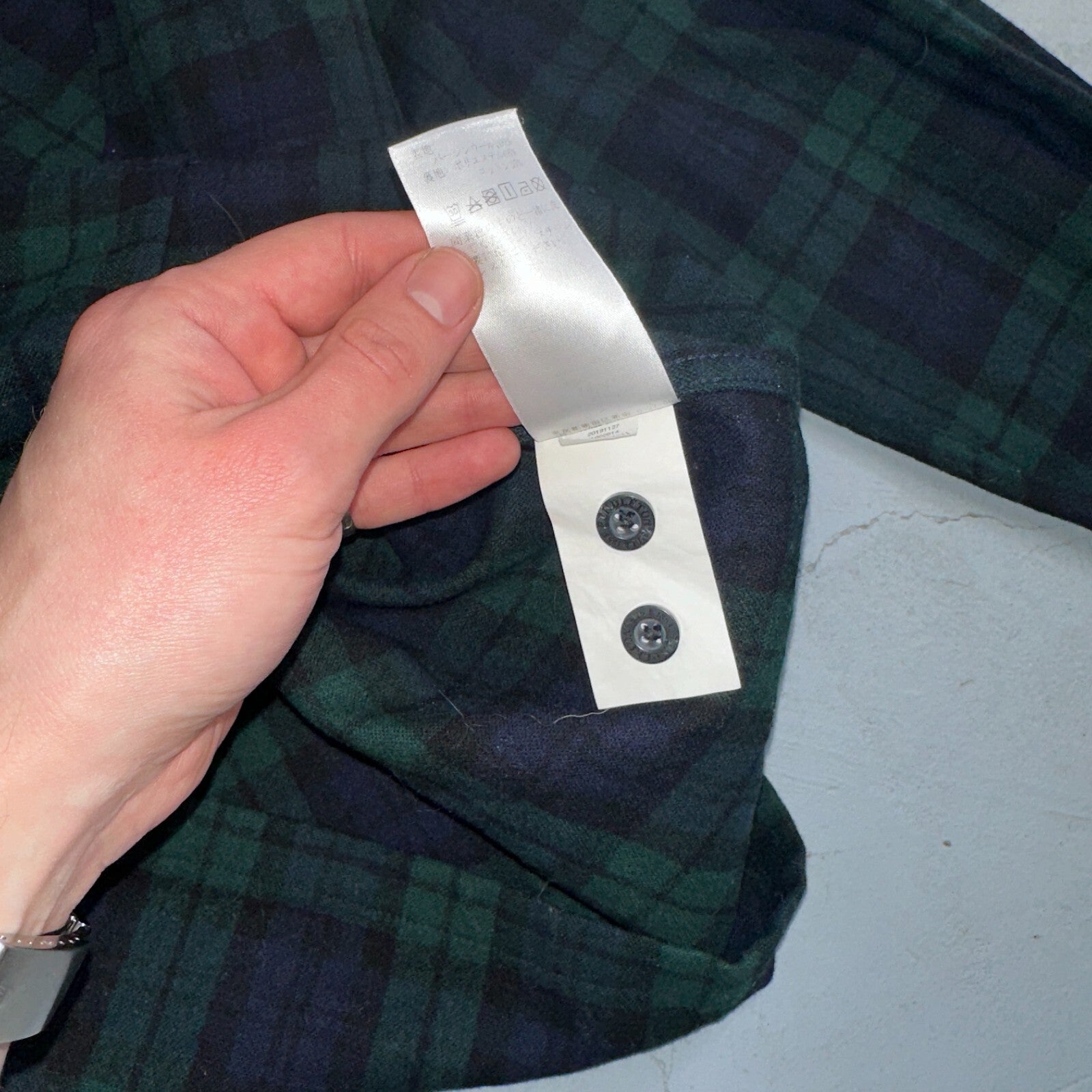 Pendleton Original Board Shirt Mens L Plaid Loop Collar 100% Wool Long Sleeve