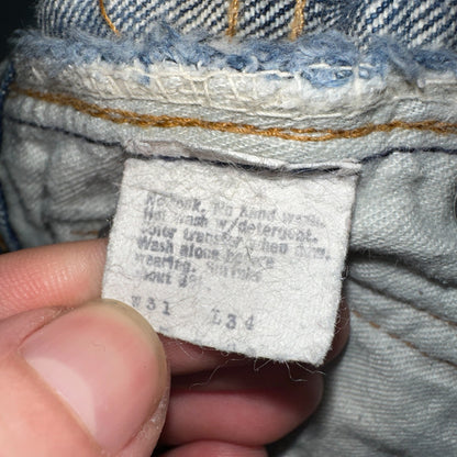 Levis 517 Vintage 70s SS USA Red Tab Bootcut Flare Blue Jeans Talon Act 29x32