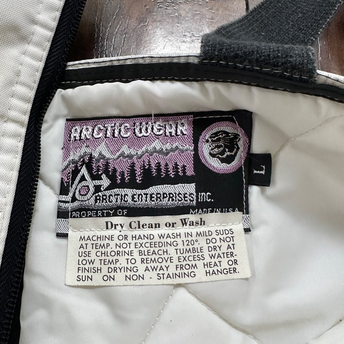 1960s Arcticwear Arctic Cat Bib Overalls Snow Suit Black Size L Vintage Zip Legs