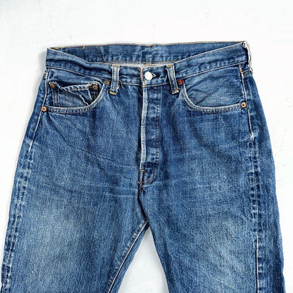 Levis 501 VTG 70s SS Redline Selvedge Jeans XX Med Wash 34x29 Act 31x25