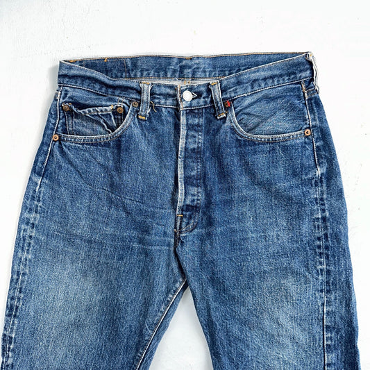 Levis 501 VTG 70s SS Redline Selvedge Jeans XX Med Wash 34x29 Act 31x25