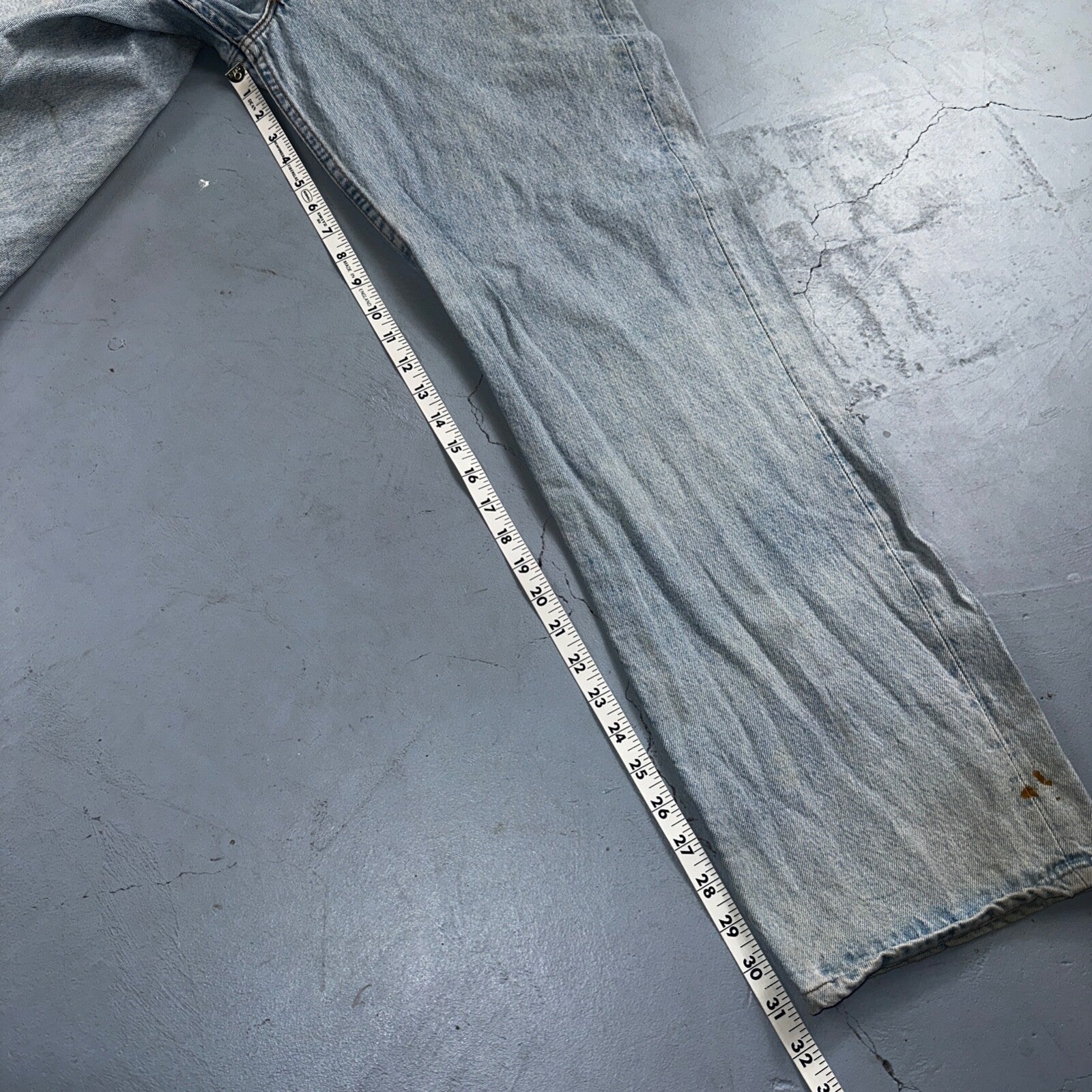 Levis 501 Vintage 90s USA XX Straight Leg Jeans Blue Light Wash 40x32 Act 38x31