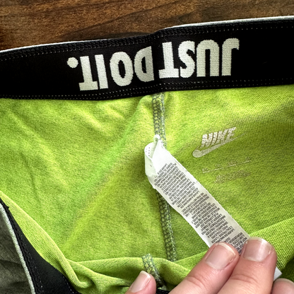 Nike Leggings Womens XS Green Dri-Fit Compression Breathable Running Ladies