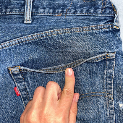 Levis 501 Vintage 70s SS Redline Selvedge USA XX Jeans Med Wash 48x30 Act 44x26