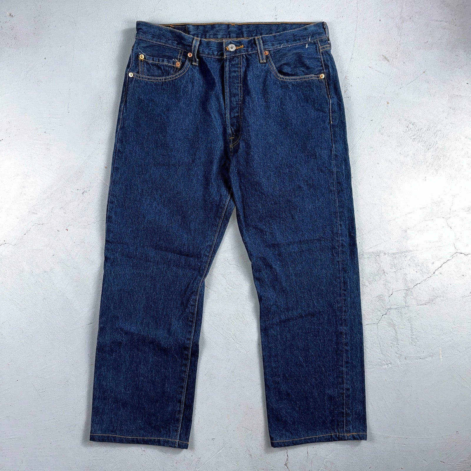 Levis 501 Vintage Y2K 90s XX Straight Leg Jeans Blue Dark Wash 36x33 Act 32x26