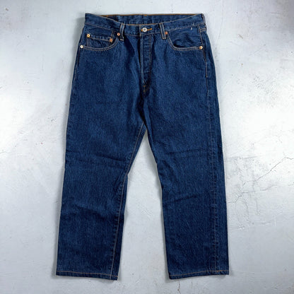 Levis 501 Vintage Y2K 90s XX Straight Leg Jeans Blue Dark Wash 36x33 Act 32x26