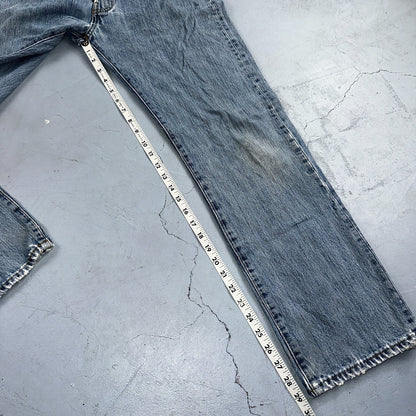 Levis 501 Vintage Y2K XX Straight Leg Jeans Blue Light Wash 33x30 Act 31x29