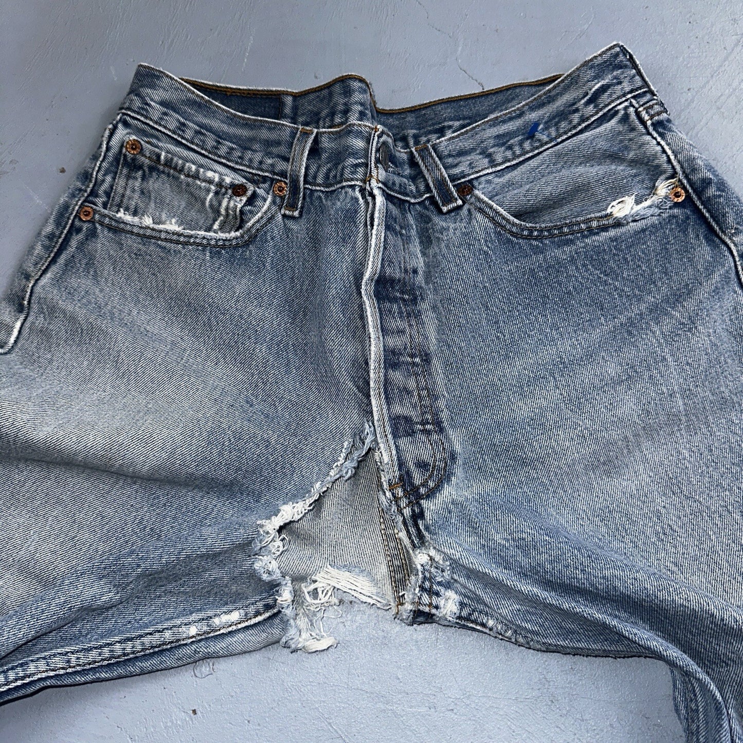 Levis 501 Vintage 90s Mexico Straight Leg Jeans 34x36 Y2K Light Wash Act 31x31