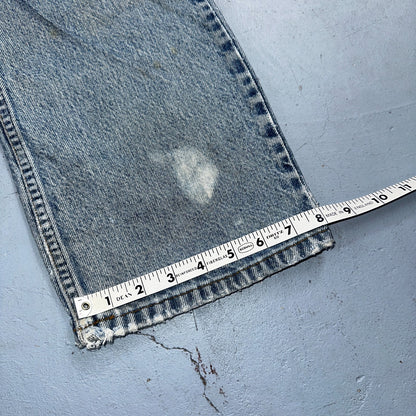 Levis 517 Vintage 90s USA Orange Tab Bootcut Flare Blue Worn Jeans Act 33x31