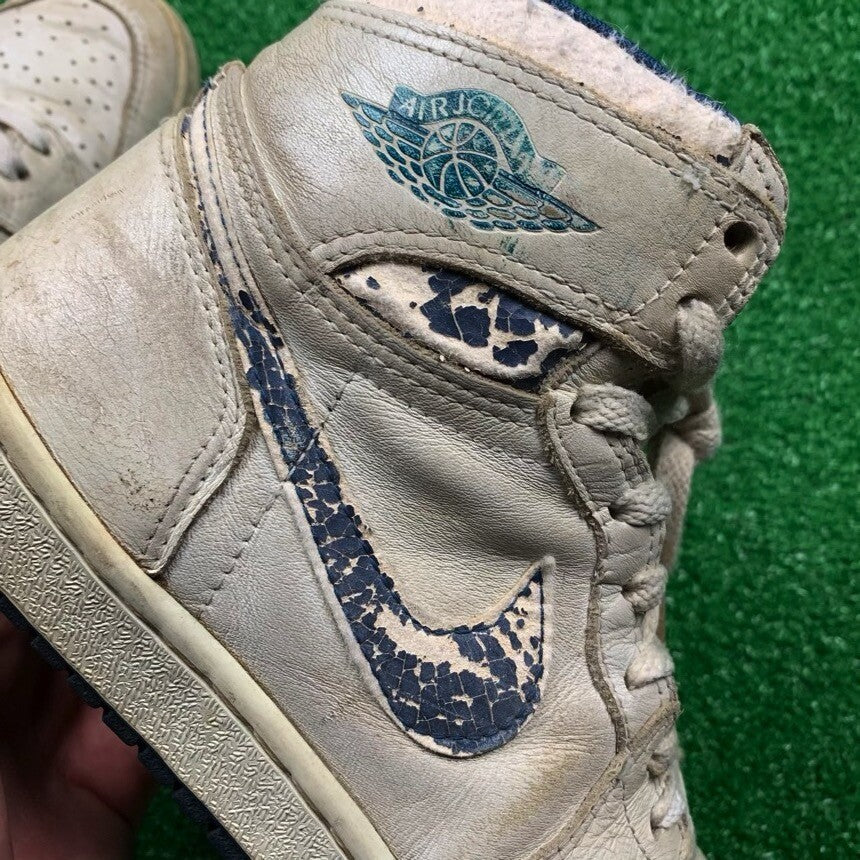Nike OG 1985 Air Jordan 1 Metallic Blue Chicago Rare Vintage 85 8 Bred Royal