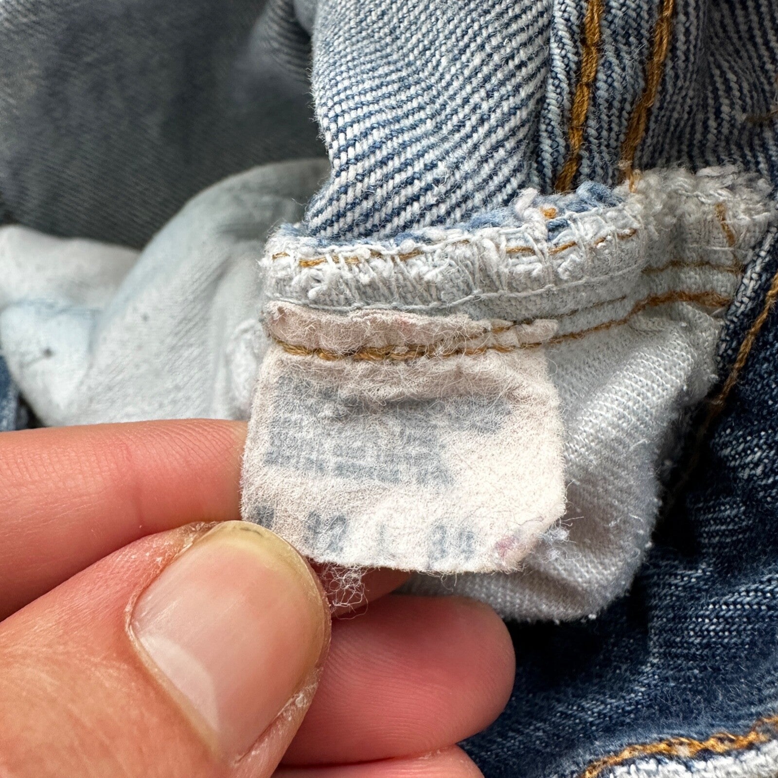 Levis Vintage 80s Redline Selvedge USA 501 XX Jeans 66 70s 32x34 Act 29x25