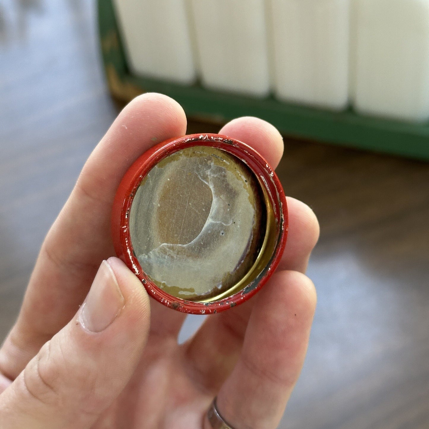 Griffith Milk Glass Spice Jar Set with Wooden Rack USA 1930s Art Deco 12 Pc