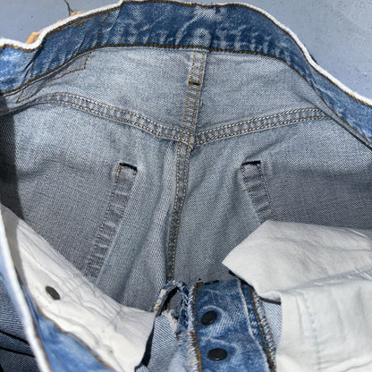 Levis 501 Vintage 80s Redline Selvedge USA XX Jeans Light Wash 32x30 Act 30x28