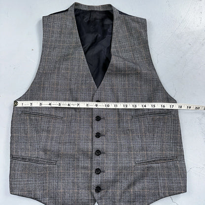 VTG Mens 3 PC Suit 42 Jacket Coat Pants Vest Plaid Rockabilly 70s 1970s Brown