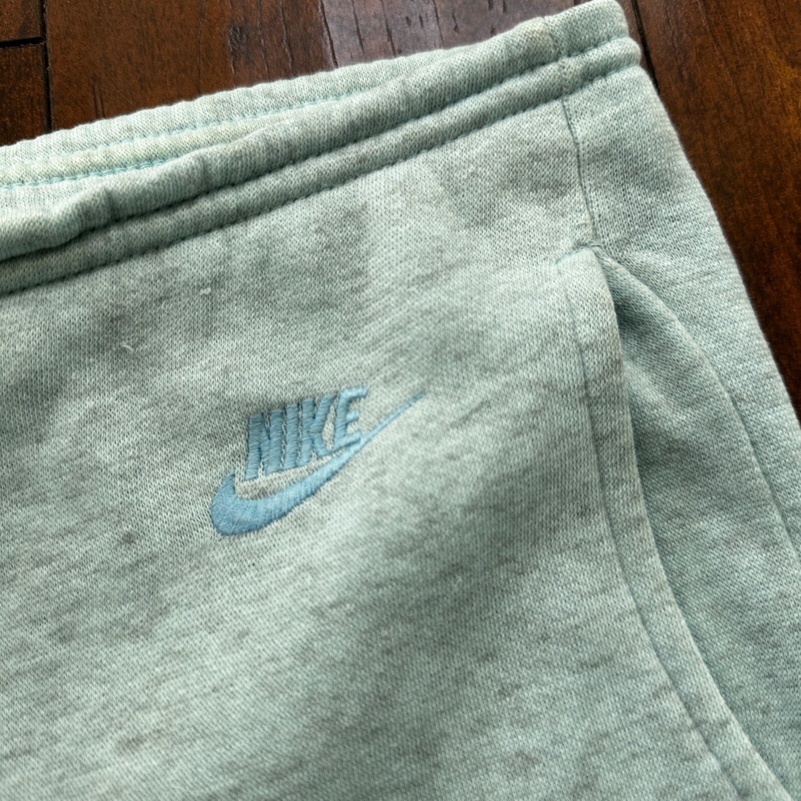 VTG Nike Athletic Blue Sweatpants S Drawstring Adjustable Jogger Y2K Gym