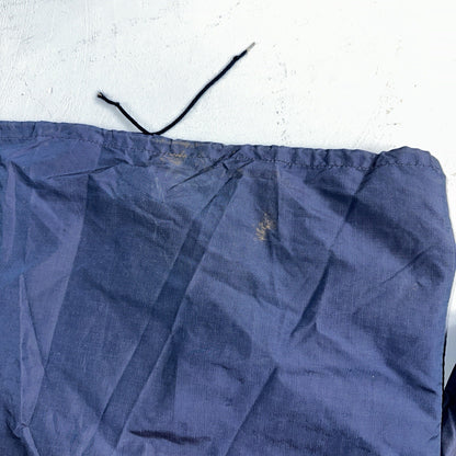 Eddie Bauer VTG Hooded Barn Jacket S Blue Cotton Chore Coat Track Hiking 90s