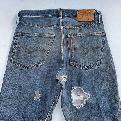 Levis 501 Vintage 70s SS Redline Selvedge USA XX Jeans Med Wash 32x34 Act 30x29