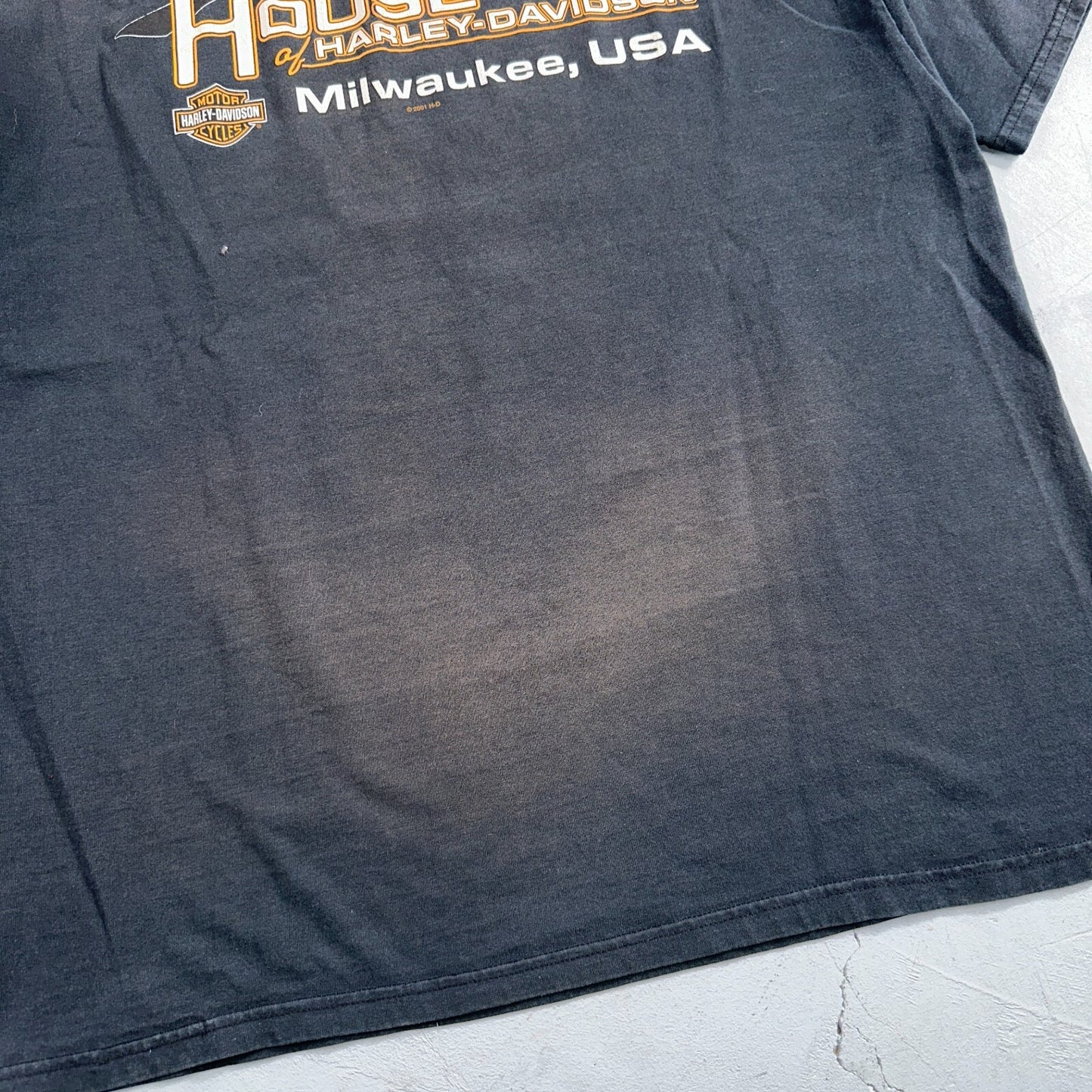 Harley Davidson Milwaukee Bound VTG T Shirt Y2K Black Motorcyle Travel Highway