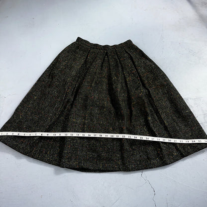 Haut THICK Original Vintage Wool Pleated Skirt Rockabilly 1960s 50s 60s Wolle