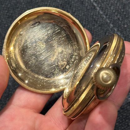 Rare 1882 Rockford Watch Co. Illinois Working Pocket Watch Hunter Case