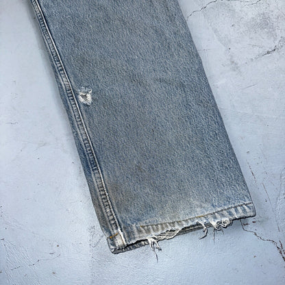 Levis 501 Vintage 90s Mexico Straight Leg Jeans 40x32 Y2K Light Wash Act 38x30