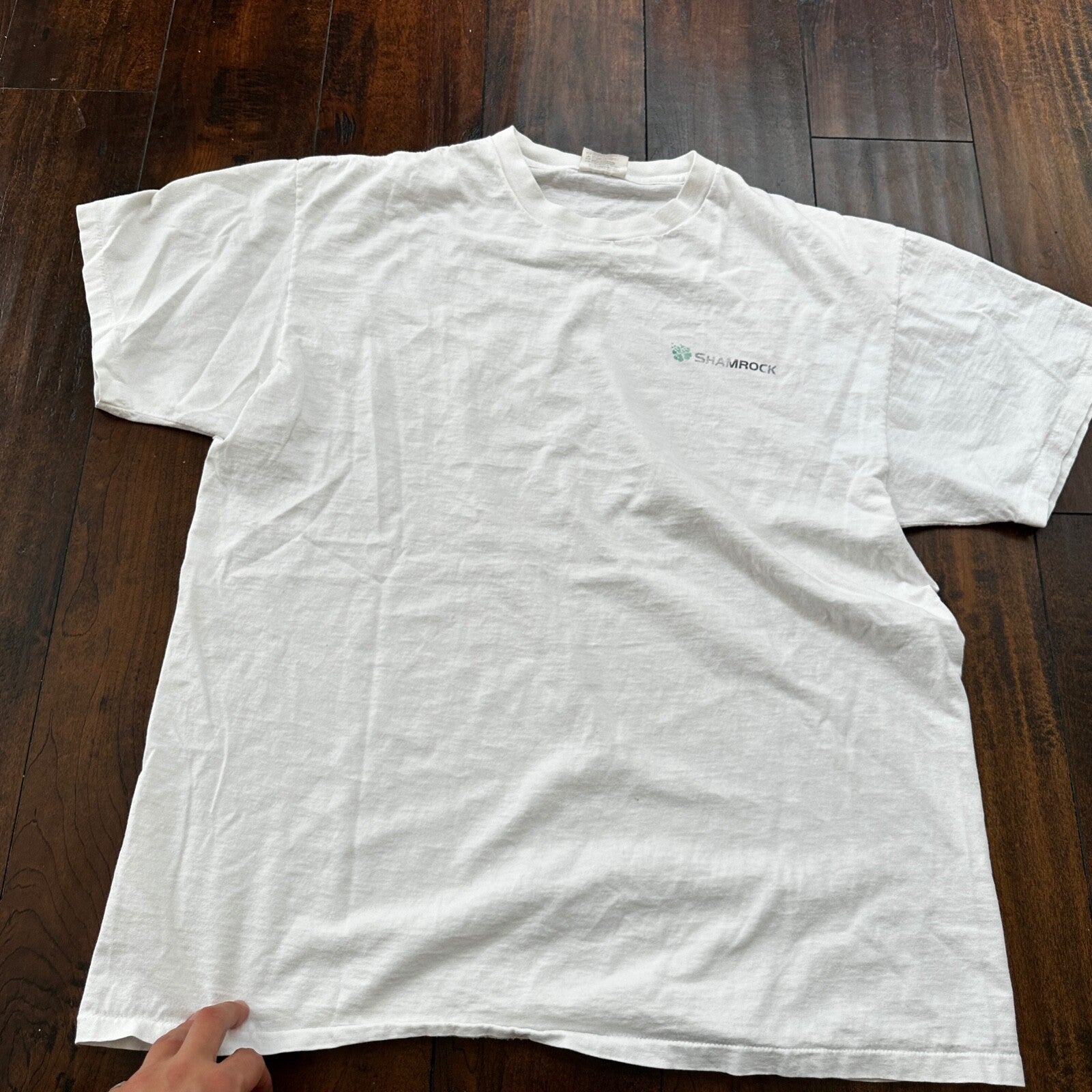 Shamrock Computer PC Vintage T Shirt Oneita 90s Thrashed WWE Sports Earth Music