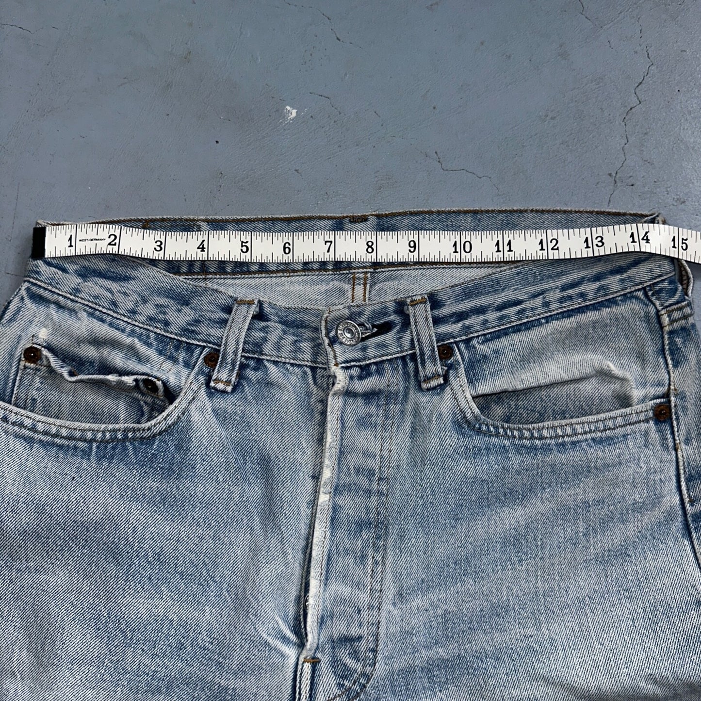 Levis 501 Vintage 80s Redline Selvedge USA XX Jeans Light Wash 32x33 Act 29x29