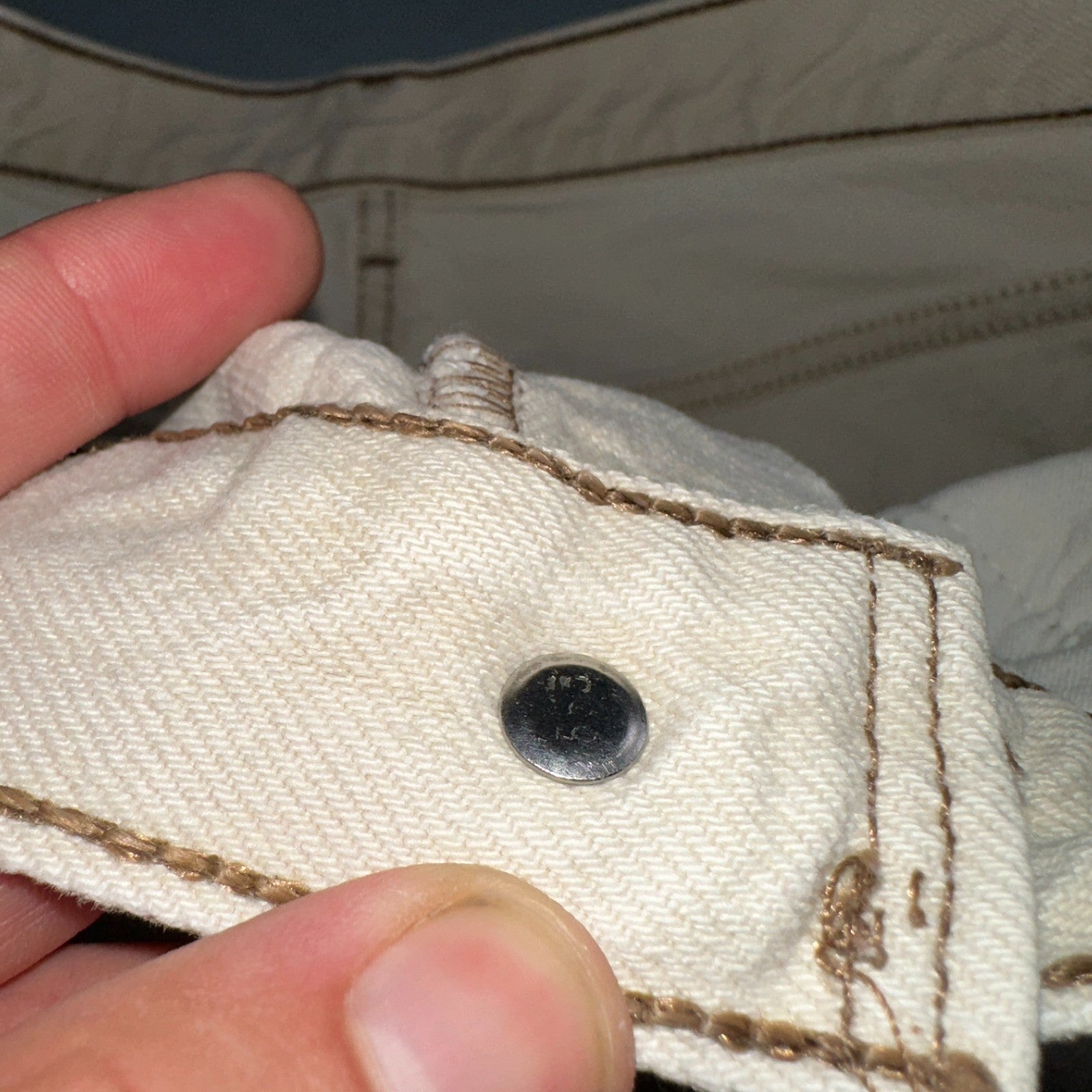 Levis 501 Vintage 90s USA XX Straight Leg Jeans White Light Wash 36x34 Act 34x34