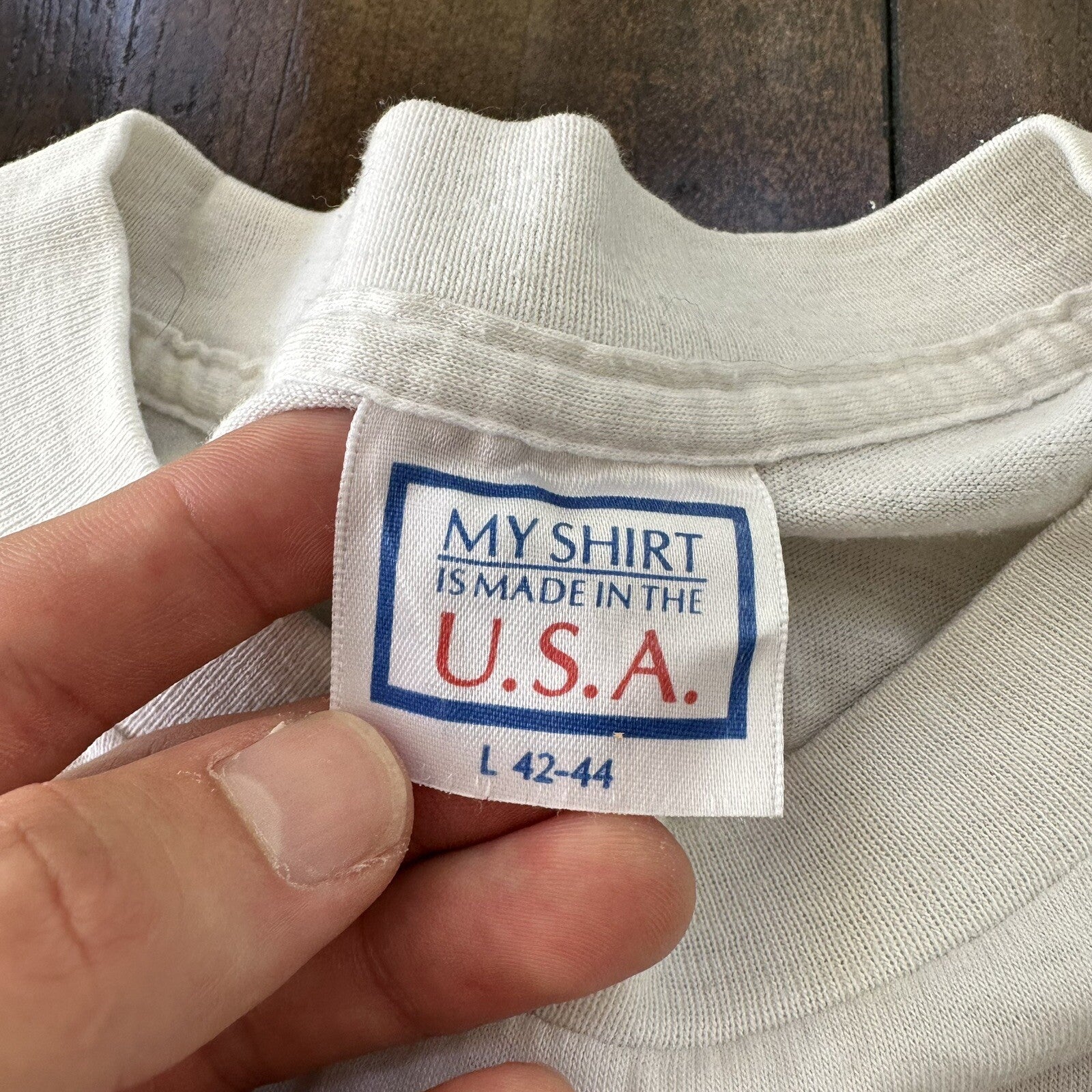 Nike Vintage T Shirt Mens Over The Shoulder Airship Jordan Dunk 80s Outline RARE