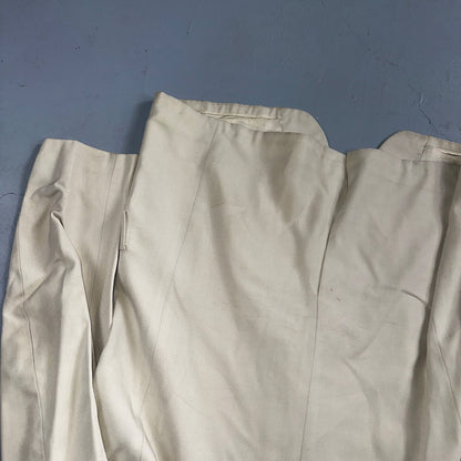 VTG Mens Suit 42 Jacket Coat 1970s Rockabilly 60s 70s USA White Thin Cream Rose
